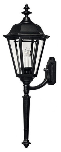 Manor House 1 Light Outdoor Candle Wall Lantern 41 Inch Wide by Hinkley - 1470BK