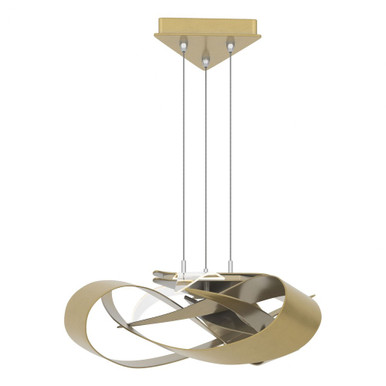 Flux 23 Watt 1 LED Contemporary Large Pendant by Hubbardton Forge - 136520-1006
