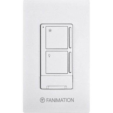 Accessory 3 Speed Fan and Light Wall Control with Receiver by Fanimation - WR501WH