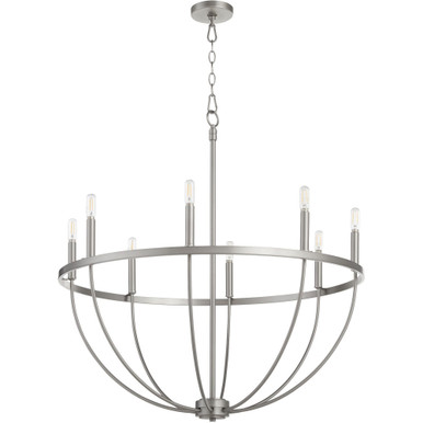 Tribute 8 Light Large Chandelier by Quorum - 6374-8