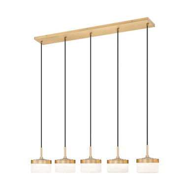 Renaud 18W 5 LED Linear Chandelier 5 Inch Tall and 46 Inch Length by Z Lite - 827P6-5L