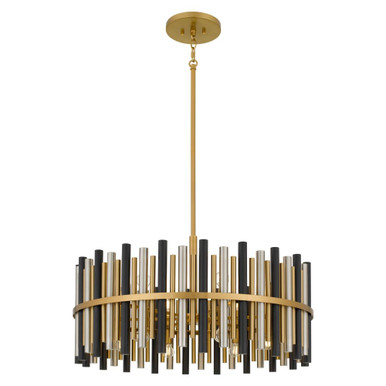 Richards 15W 12 LED Pendant 18.5 Inch Tall and 30 Inch Wide by Quoizel - RICH2830BRG