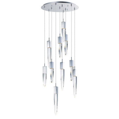 Quartz 60W 10 LED Light Large Pendant by ET2 - E31247-20