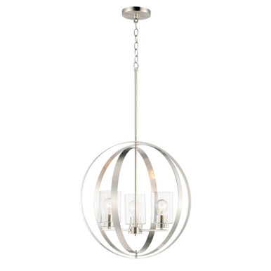 Sentinel 3 Light Large Pendant by Maxim - 25254CLSN