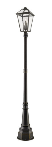 Talbot 3 Light Outdoor Post Mount Lantern 18.75 x 104.5 Inches by Z-Lite - 579PHXLR-564P-ORB