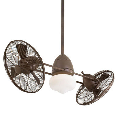 Gyro Wet 6 Blade Ceiling Fan with Light Kit 42 Inches Wide by Minka Aire - F402L
