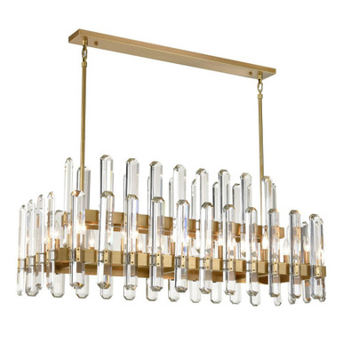 Clarion 14 Light Chandelier 17.25 x 18 Inch by Zeev  - CD10332-14-AGB
