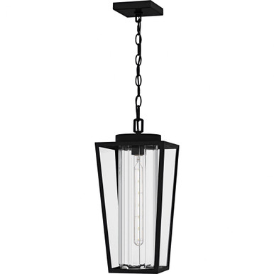 Jett 1 Light Outdoor Hanging Lantern 18.75 Inch Tall by Quoizel - JET1909MBK