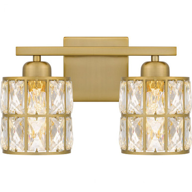 Gibson 2 Light Vanity Light 13 Inch Wide by Quoizel - GIB8613AB
