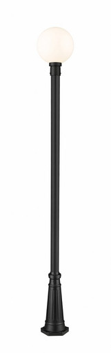 Laurent 1 Light Outdoor Post Mount Light 109.75 x 12 Inches by Z-Lite - 597PHB-519P-BK