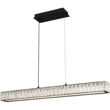 Reese Light Oversized Linear Chandelier by Quoizel - PCRES137MBK