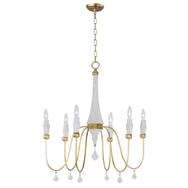 Claymore 6 Light Large Chandelier by Maxim - 22436CSTGL