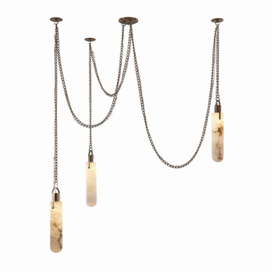 Flint 12W LED Light Oversized Pendant by Kalco - 519273WB