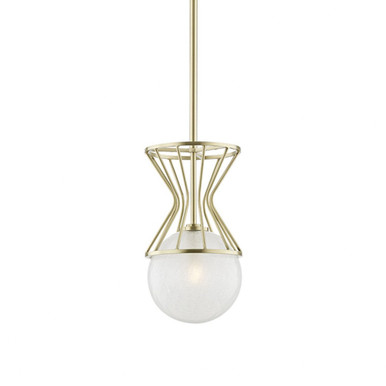 Petra 1 Light Small Pendant by Mitzi - H267701-AGB