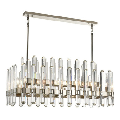 Clarion 14 Light Chandelier 17.25 x 18 Inches by Zeev  - CD10333-14-PN