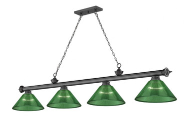 Cordon 4 Light Billiard 14.75 x 14 Inch by Z-Lite 2306-4BP-ARG - 2306-4BP-ARG