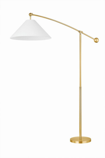 Birdie 1 Light Floor Lamp 57.5 Inches Tall and 18 Inches Wide by Mitzi - HL696401-AGB
