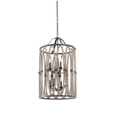 Belmont 8 Light Medium Foyer Chandelier by Kalco - 500253FG