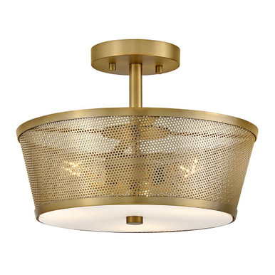 Cash 24W 3 LED Semi Flush Mount 10.5 Inch Tall and 13.75 Inch Wide by Lark - 84421LCB