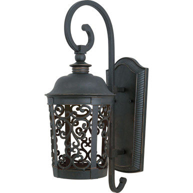 Whisper 8W 1 LED Light Outdoor Wall Lantern by Maxim - 55394BZ