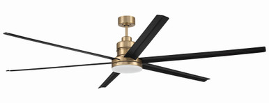 Mondo 6 Blade Ceiling Fan with Light Kit 80 Inches Wide by Craftmade - MND80-NWF