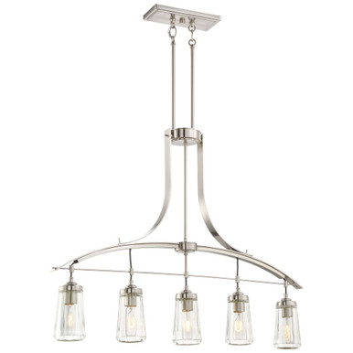 Poleis 5 Light Island Pendant by Minka Lavery - 3306-84