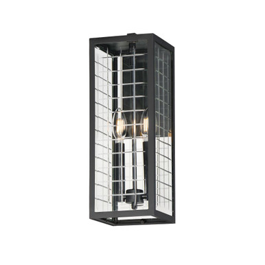 Magnus 2 Light Outdoor Wall Mount 17 Inch Tall and 6 Inch Wide by Maxim - 30693CLBK