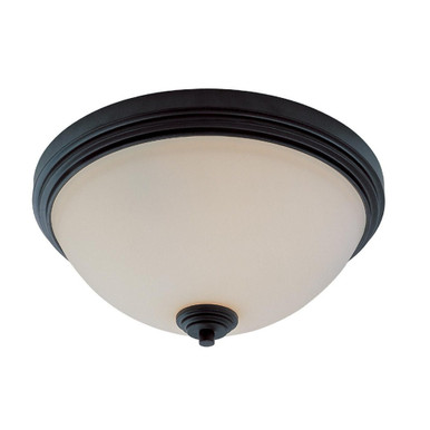 Chelsey 3 Light 14 Inch Wide Flush Mount by Z-Lite - 314F3-BRZ