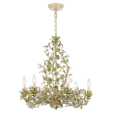 Josie 6 Light Medium Chandelier by Crystorama - 4846-ct