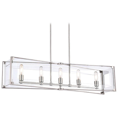 Crystal Clear 5 Light Mini Island Chandelier by George Kovacs - P1405-613