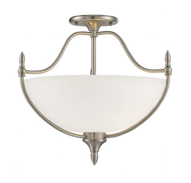 Herndon 3 Light 18 Inch Wide Semi Flush Mount by Savoy House - 6-1005-3