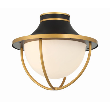 Atlas 2 Light 13.5 Inch Wide Semi Flush Mount by Crystorama - ATL-700-MK-TG