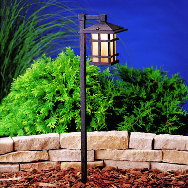 Cross Creek Line Voltage Path And Spread Light by Kichler - 15232agz