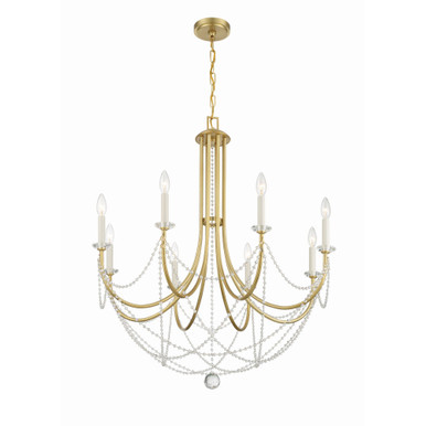 Delilah 8 Light Large Chandelier by Crystorama - DEL-90808