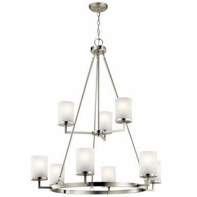Daimlen 9 Light Large 2 Tier Chandelier by Kichler - 44037ni