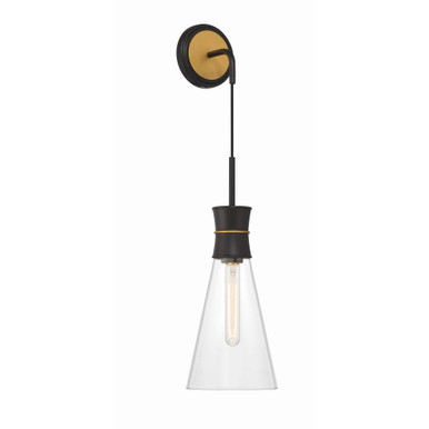 Quinn 60W 1 LED Wall Sconce by Crystorama - QUN-1501-MK-TG