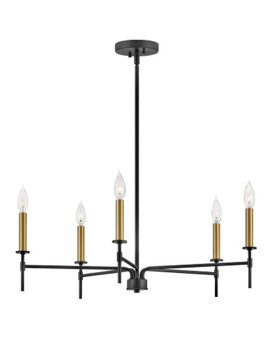 Hux 1 Light Large Chandelier by Lark - 83075BK
