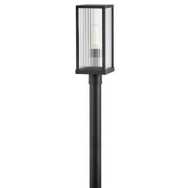 Torrent 12W 1 LED Outdoor Post Mount 19 Inch and 7.5 Inch Wide by Hinkley - 10601BK