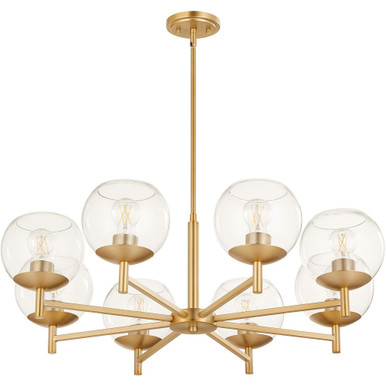 Lyon 8 Light Chandelier 11 x 34 Inches Wide by Quorum  - 678-8-80