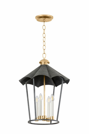 Wildomar 4 Light Large Pendant by Troy - F3718-VGL/FRN