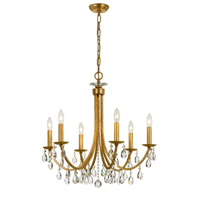 Bridgehampton 6 Light Medium Chandelier by Crystorama - 8826