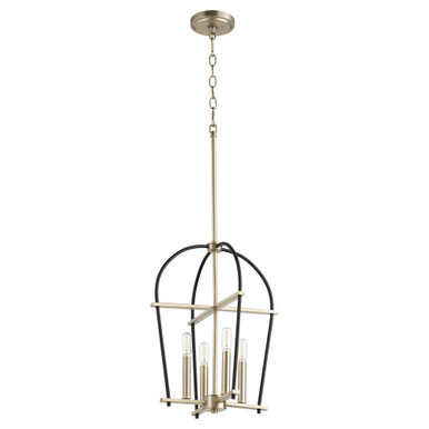 Espy 4 Light Small Foyer Chandelier by Quorum - 687-6980