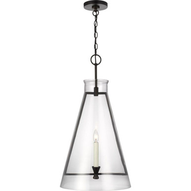 Keystone 1 Light Large Pendant by Visual Comfort Studio - cp1091ai