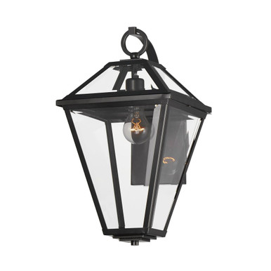 Prism 1 Light Outdoor Wall Mount 18 x 10 Inches by Maxim - 30566CLBK