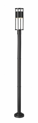 Luca 8W 1 LED Outdoor Post Mount Light 95.5 x 9 In by Z-Lite - 517PHM-567P-BK-LED