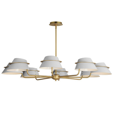 Lucas 8 Light Oversized Chandelier by Maxim - 25228LFGNAB