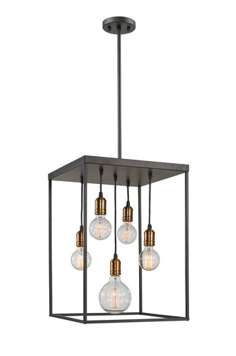 Troubadour 5 Light Small Pendant by Z-Lite - 8001-23BRZ