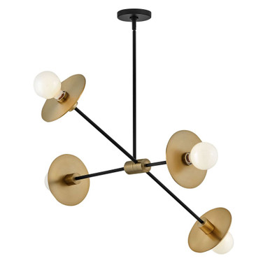 Lulu 4 LED Light Oversized Chandelier by Lark - 83885LCB