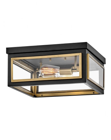 Shaw 20W 2 LED 12.57 Inch Wide Medium Flush Mount by Hinkley - 32981BK