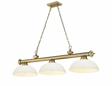 Cordon 3 Light Billiard 13.5 x 14 Inch by Z-Lite 2306-3RB-DMO14 - 2306-3RB-DMO14